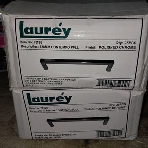 Polished chrome handles